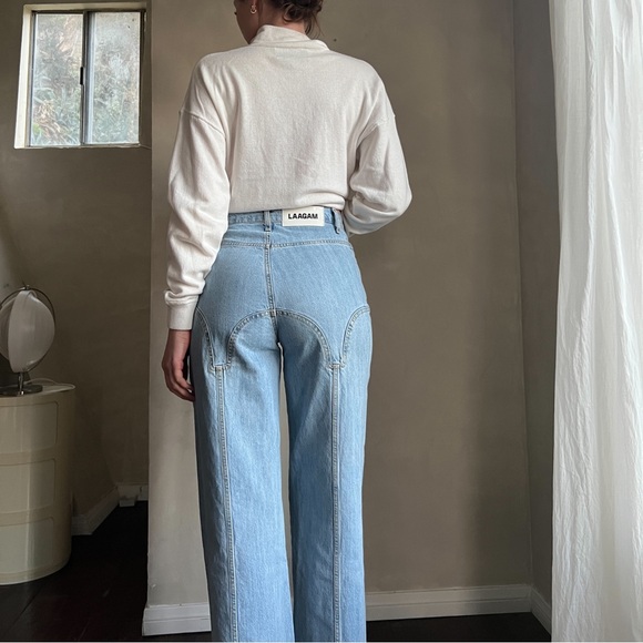 LAAGAM Western Wide Leg Pants - Picture 3 of 6